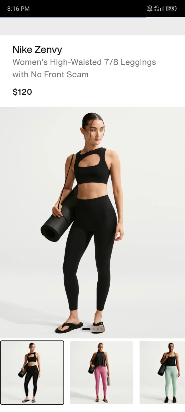 Nike Women's Zenvy Dri-FIT Training Leggings - Black - photo 3