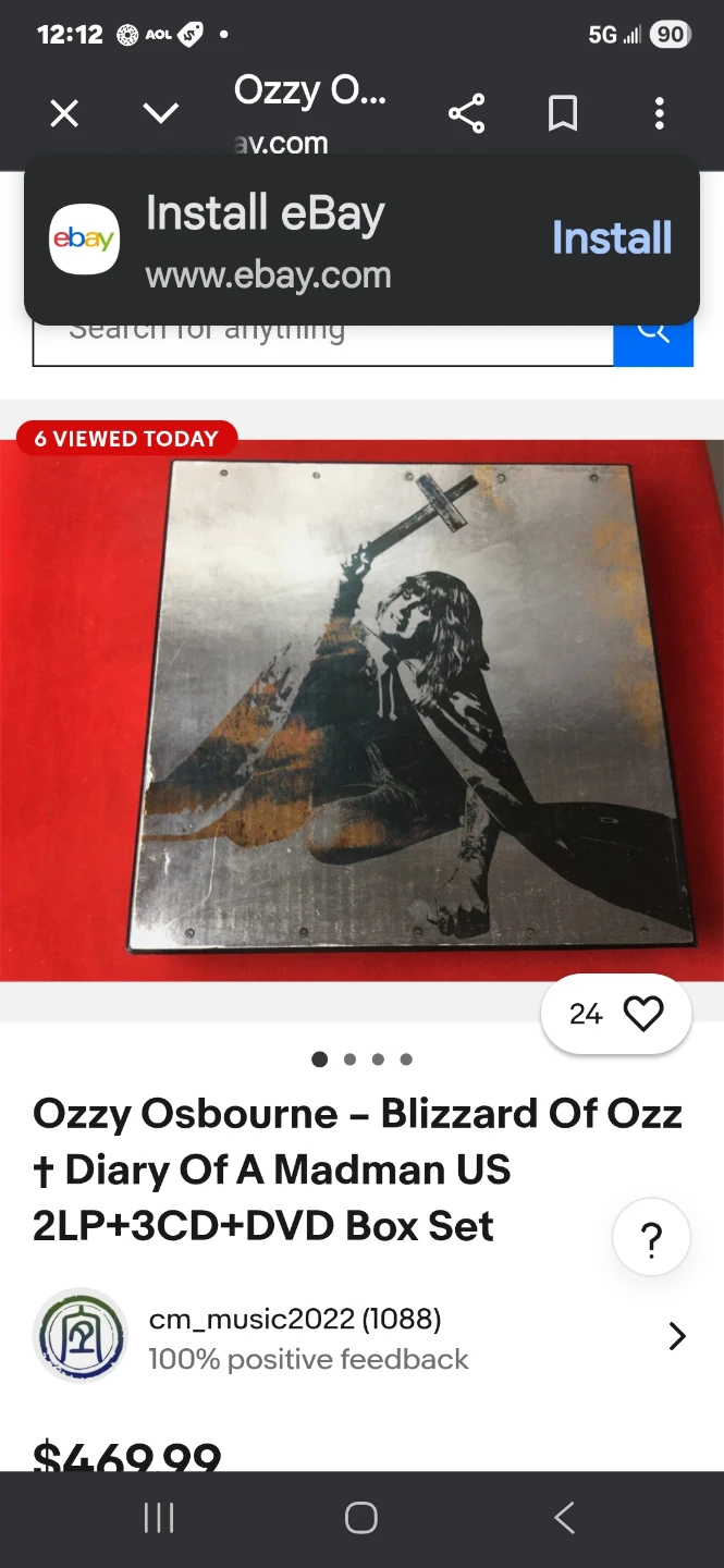 Ozzy Osbourne Blizzard of Ozz + Diary of a Madman Box Set