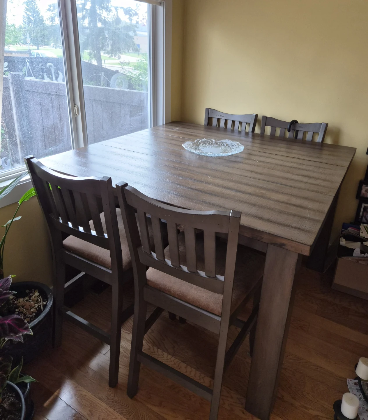 Square Dining Table and Chairs Set