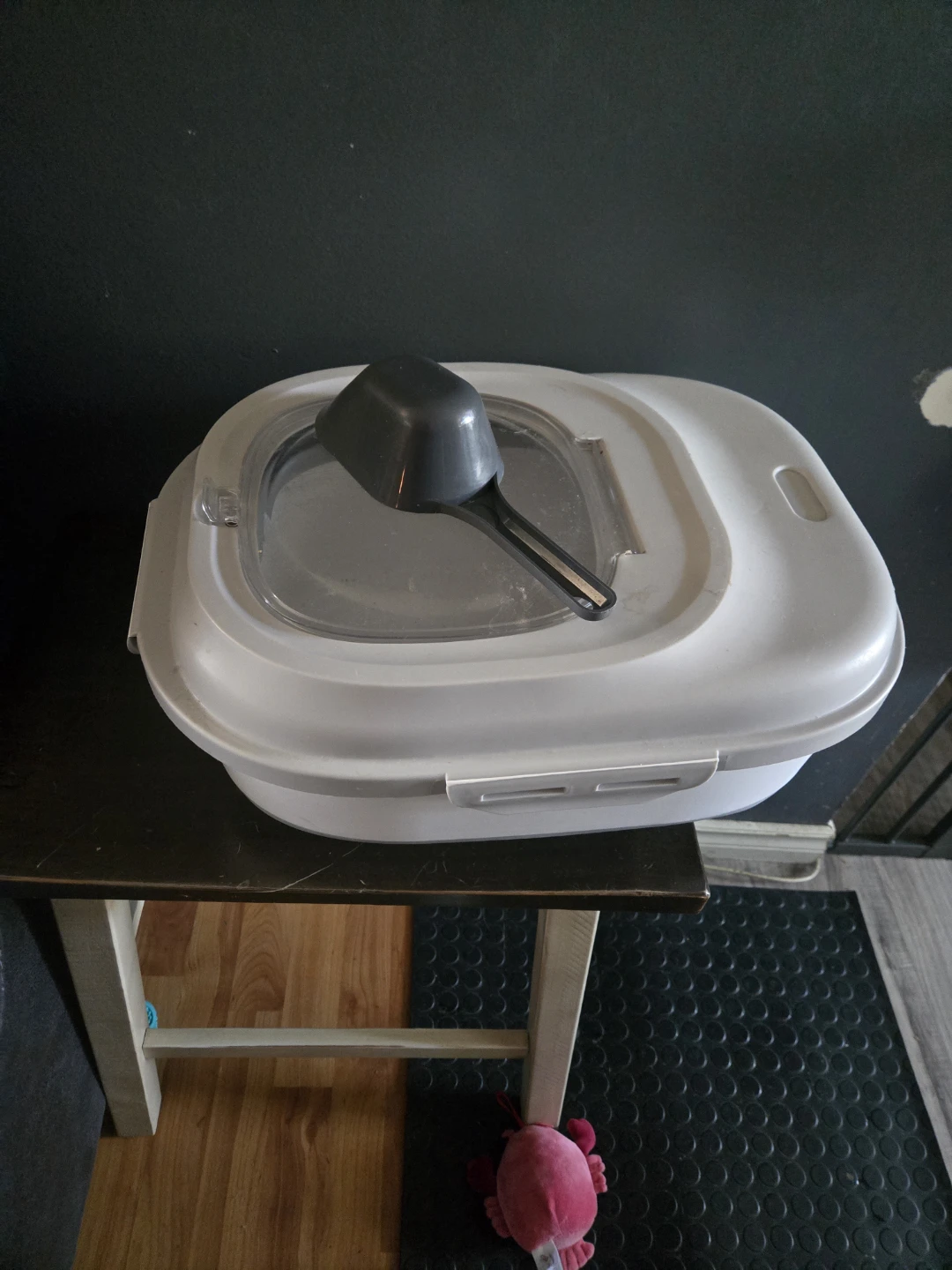 Collapsible Pet Food Storage Container with Scoop - photo 2