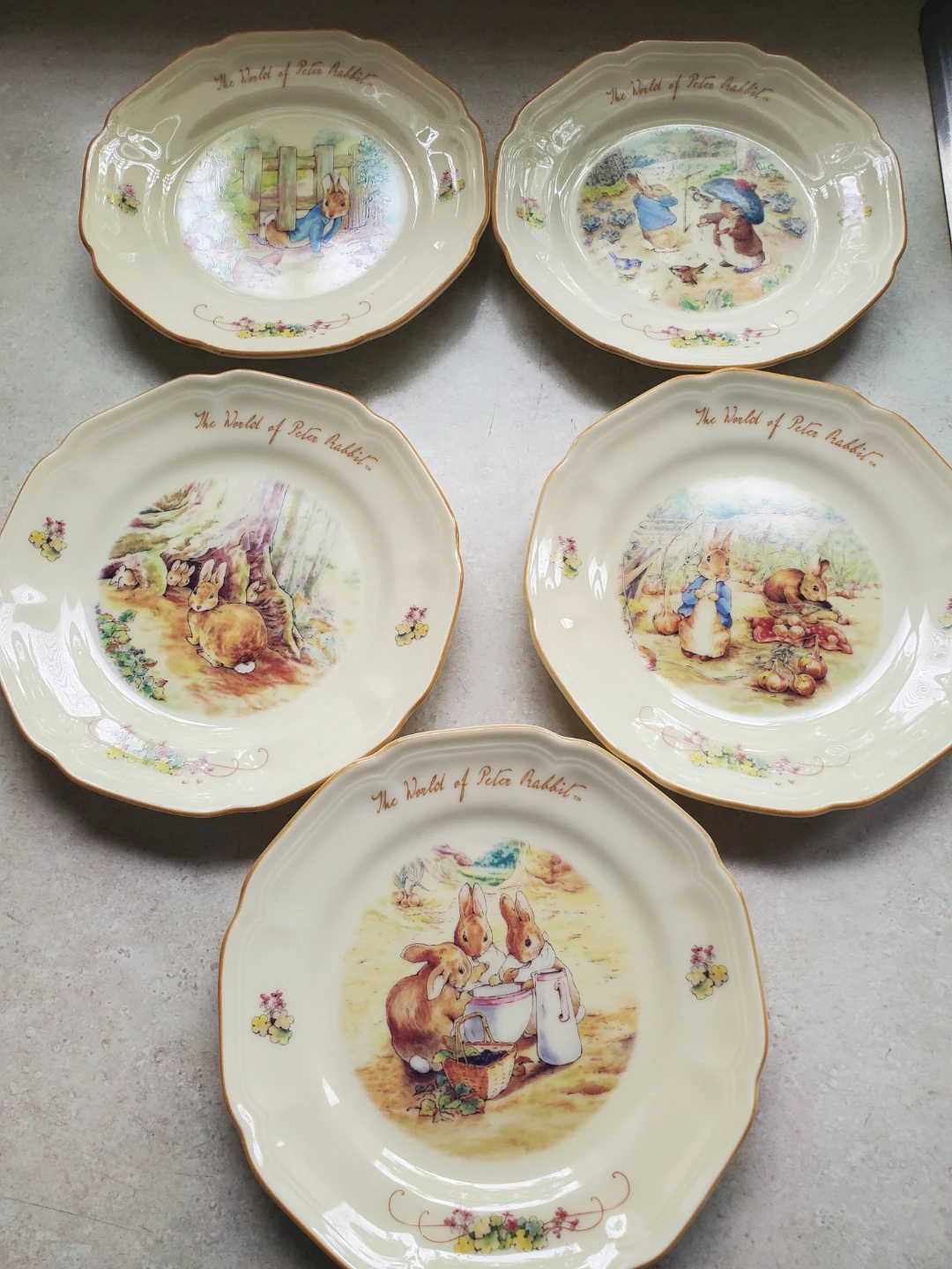 Set of 6 Peter Rabbit Decorative Plates - photo 3