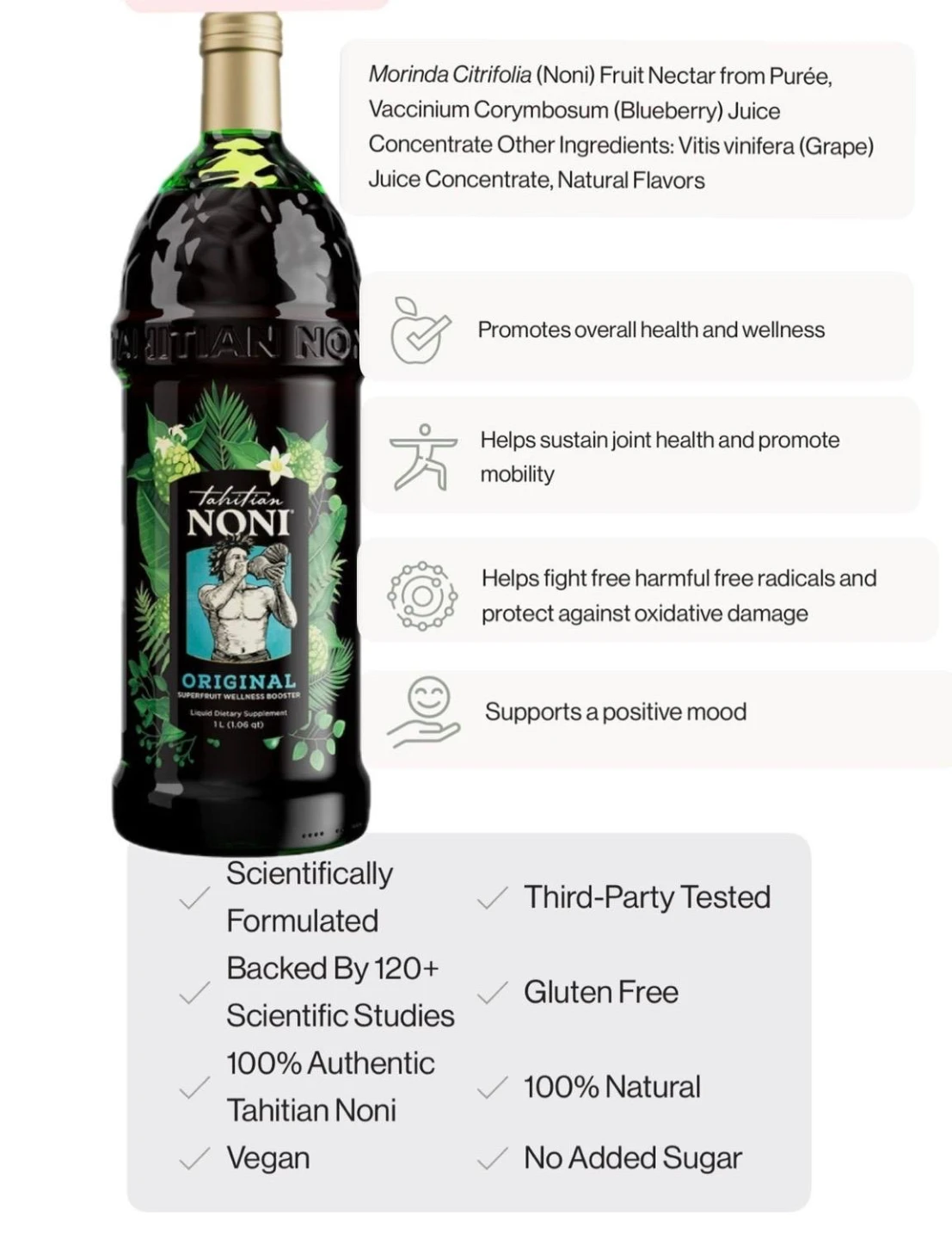 Tahitian Noni Original Noni Fruit Nectar 1L