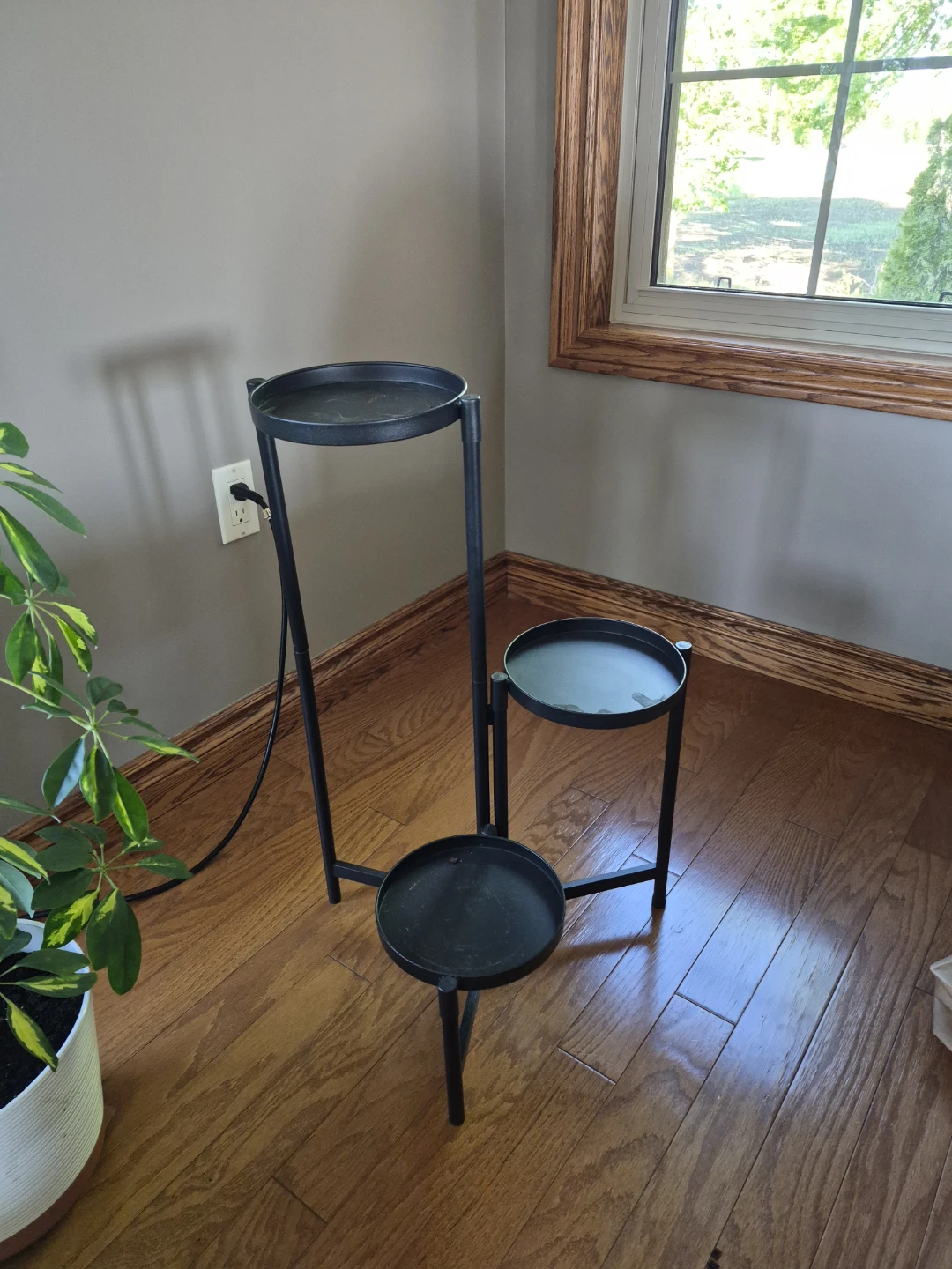 Black 3-Tier Plant Stand