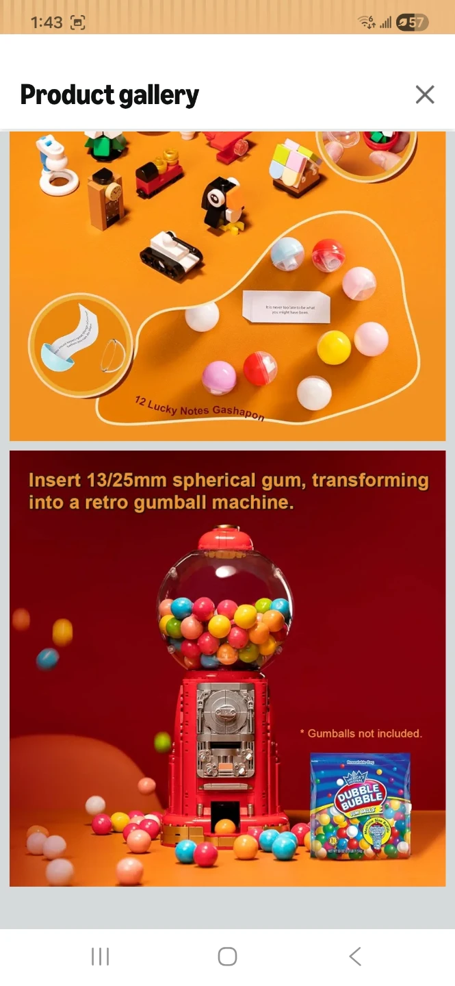 Retro Gumball Machine Building Block Set - photo 5