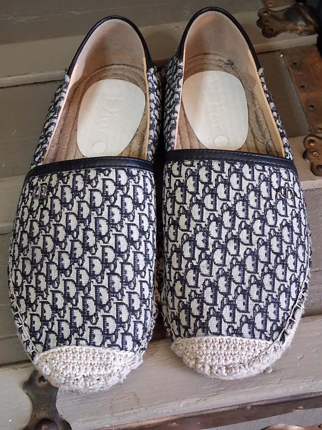 Mens Dior Espadrille Flats