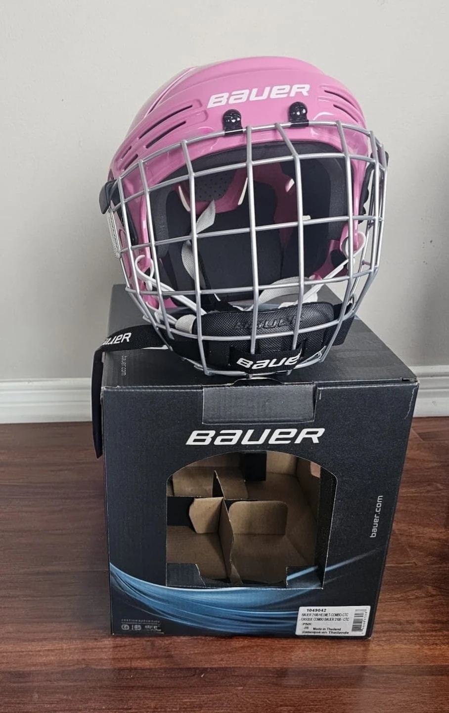 Bauer 2100 Hockey Helmet Combo - Pink