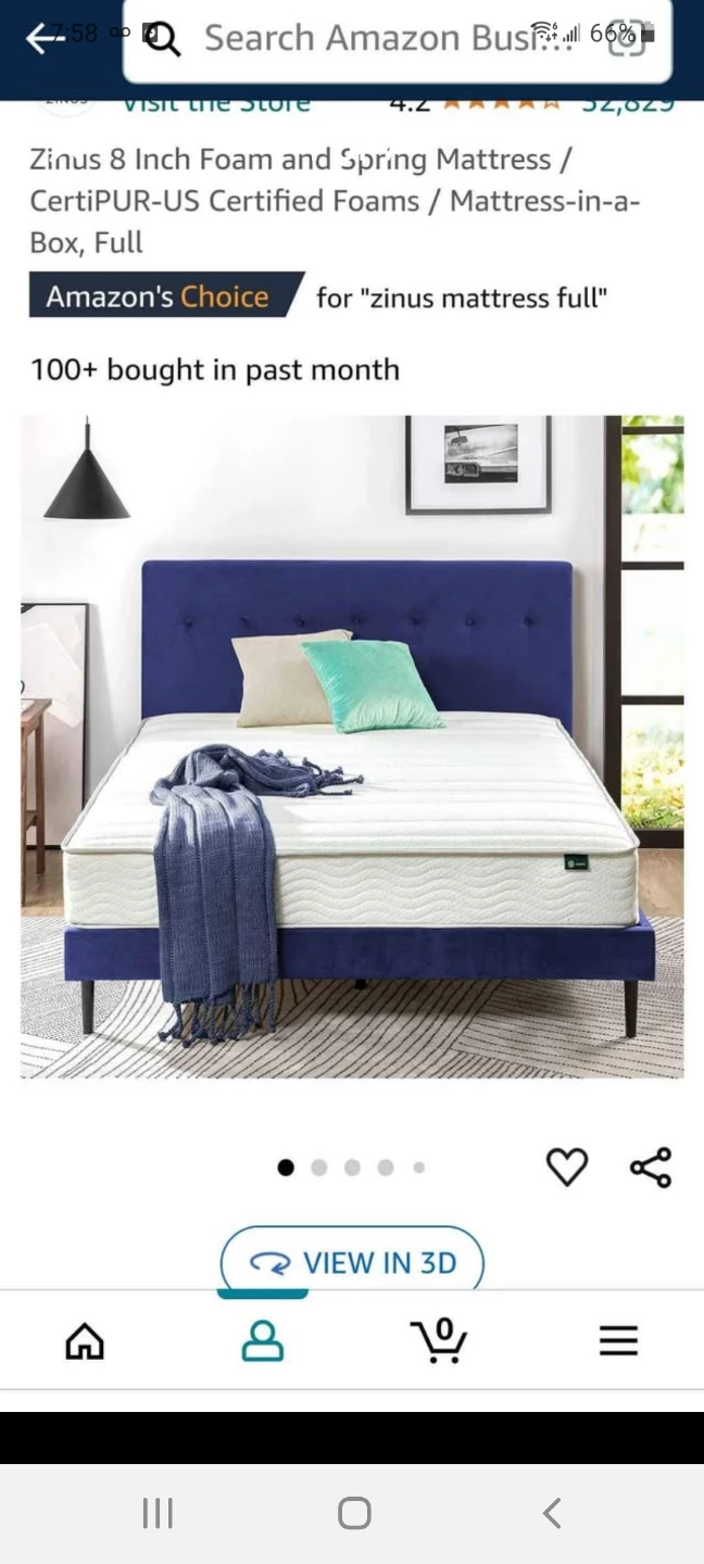 Zinus 8 Inch Full Foam and Spring Mattress - photo 3