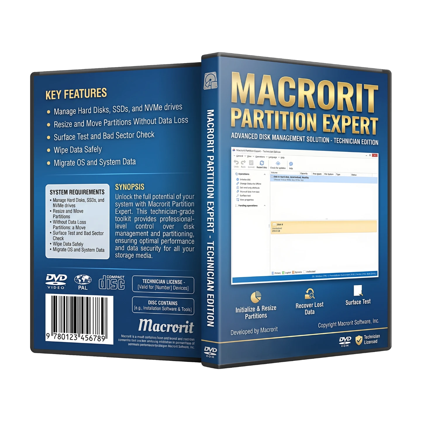 Macrorit Partition Expert Technician Edition Bootable DVD