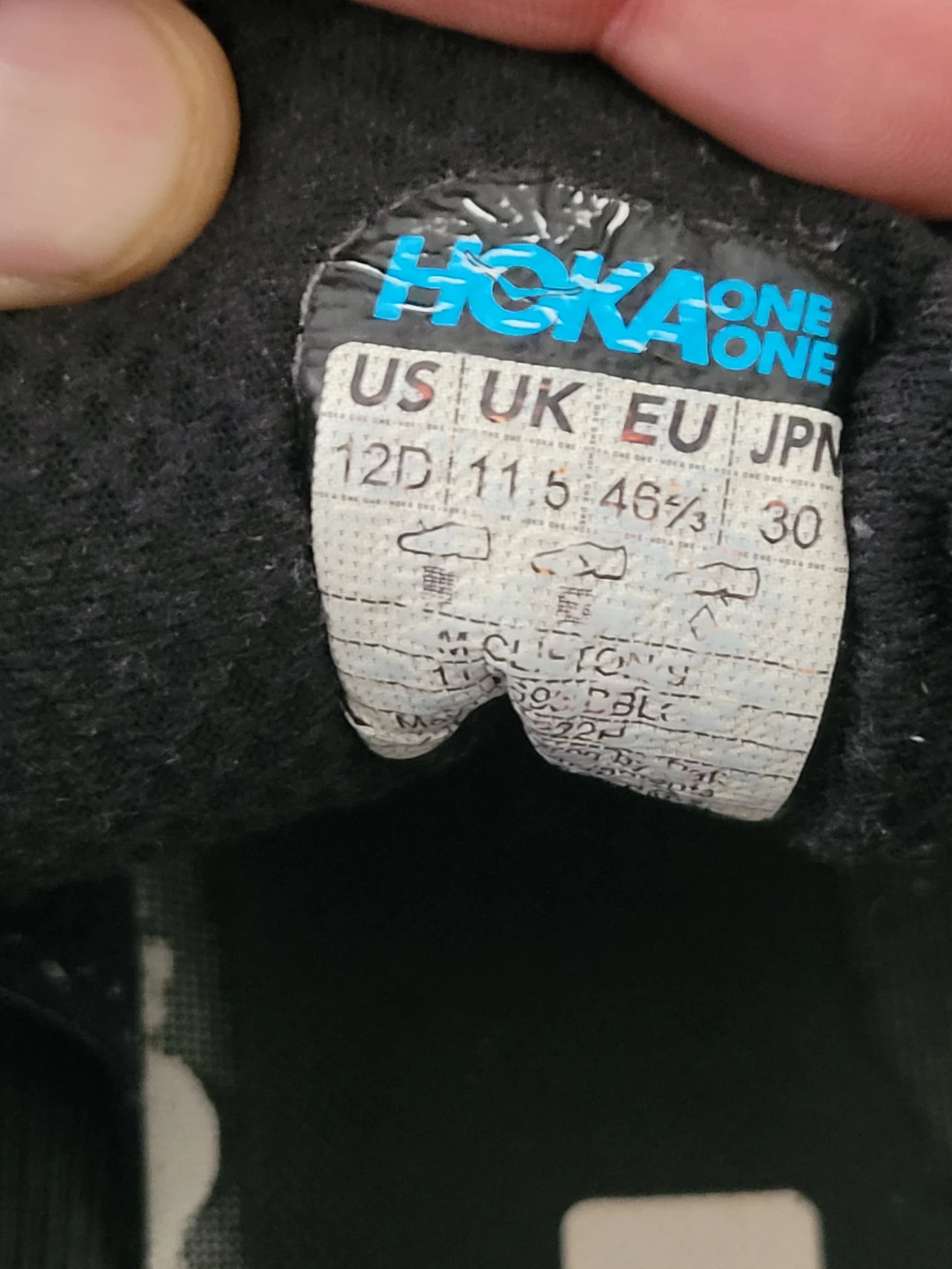 Hoka One One Running Shoes - Black/Grey - Size 12D - photo 4