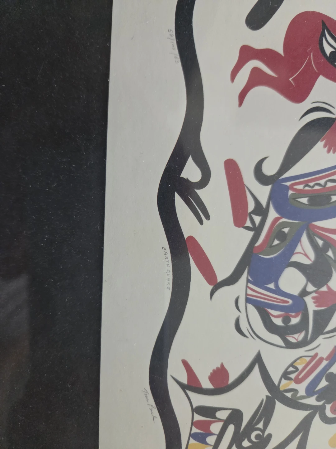 Tim Paul Signed Serigraph "Earthquake" 54/100 1983 12x9.5" - photo 2