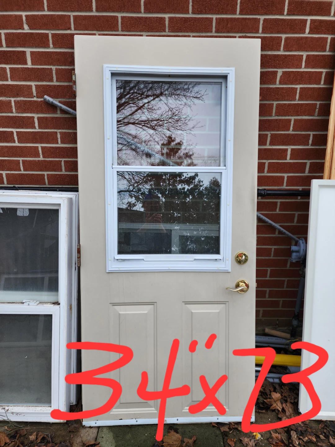 Exterior Door with Window 34" x 73"