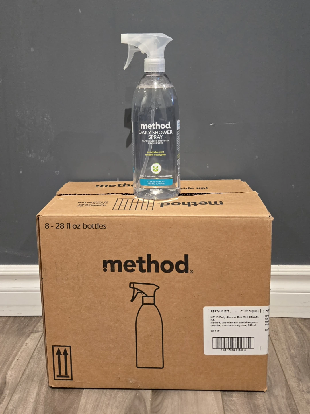 Method Daily Shower Cleaner Eucalyptus Mint - 7 bottles