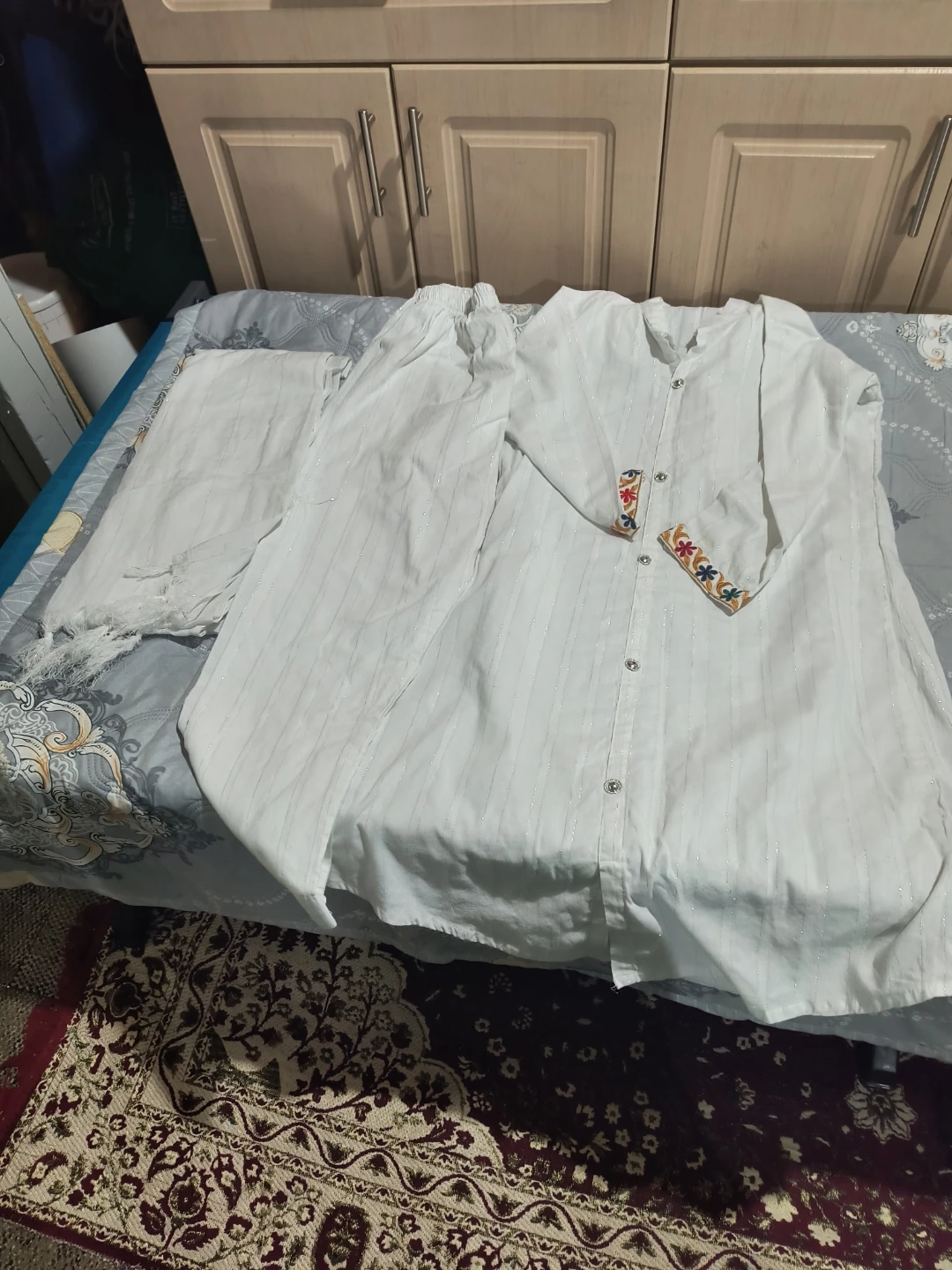 White Shalwar Kameez Set