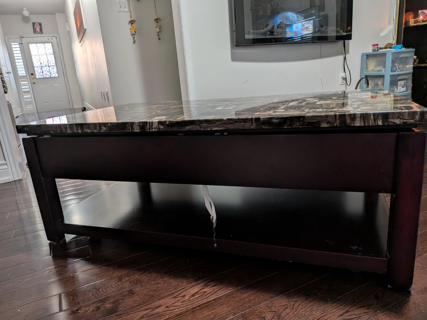 Lift Top Coffee Table with faux-marble tabletop - photo 3