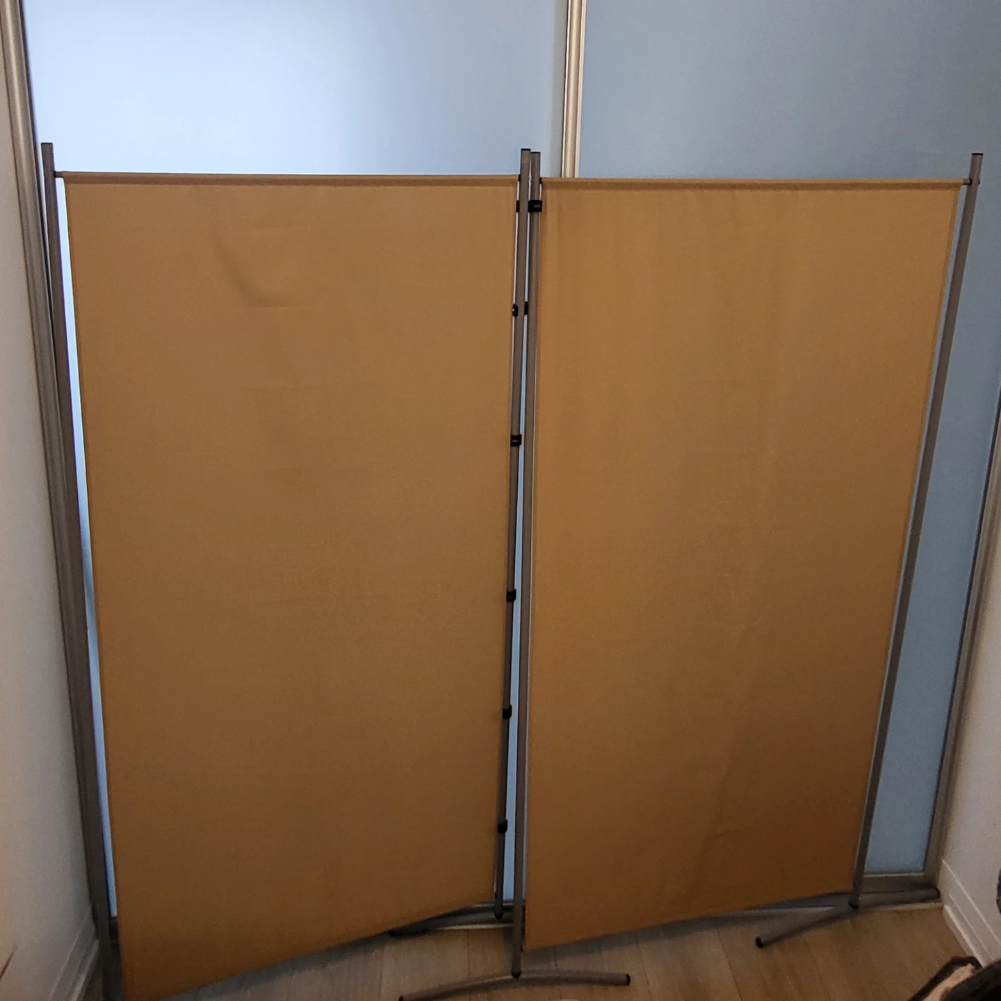 Tan Room Divider Screen