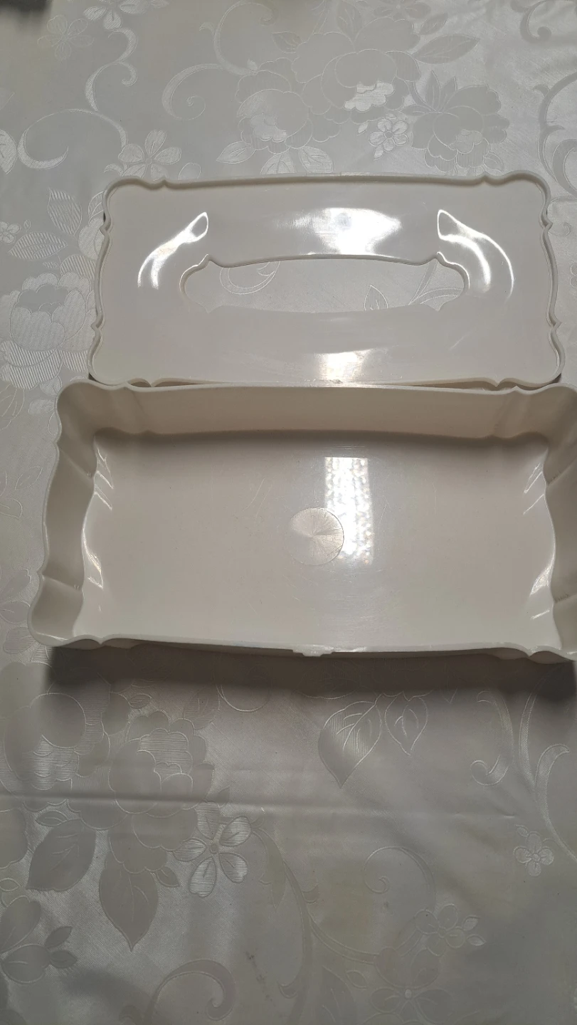 Trelawney of Canada Cream Plastic Tissue Box Cover - photo 3