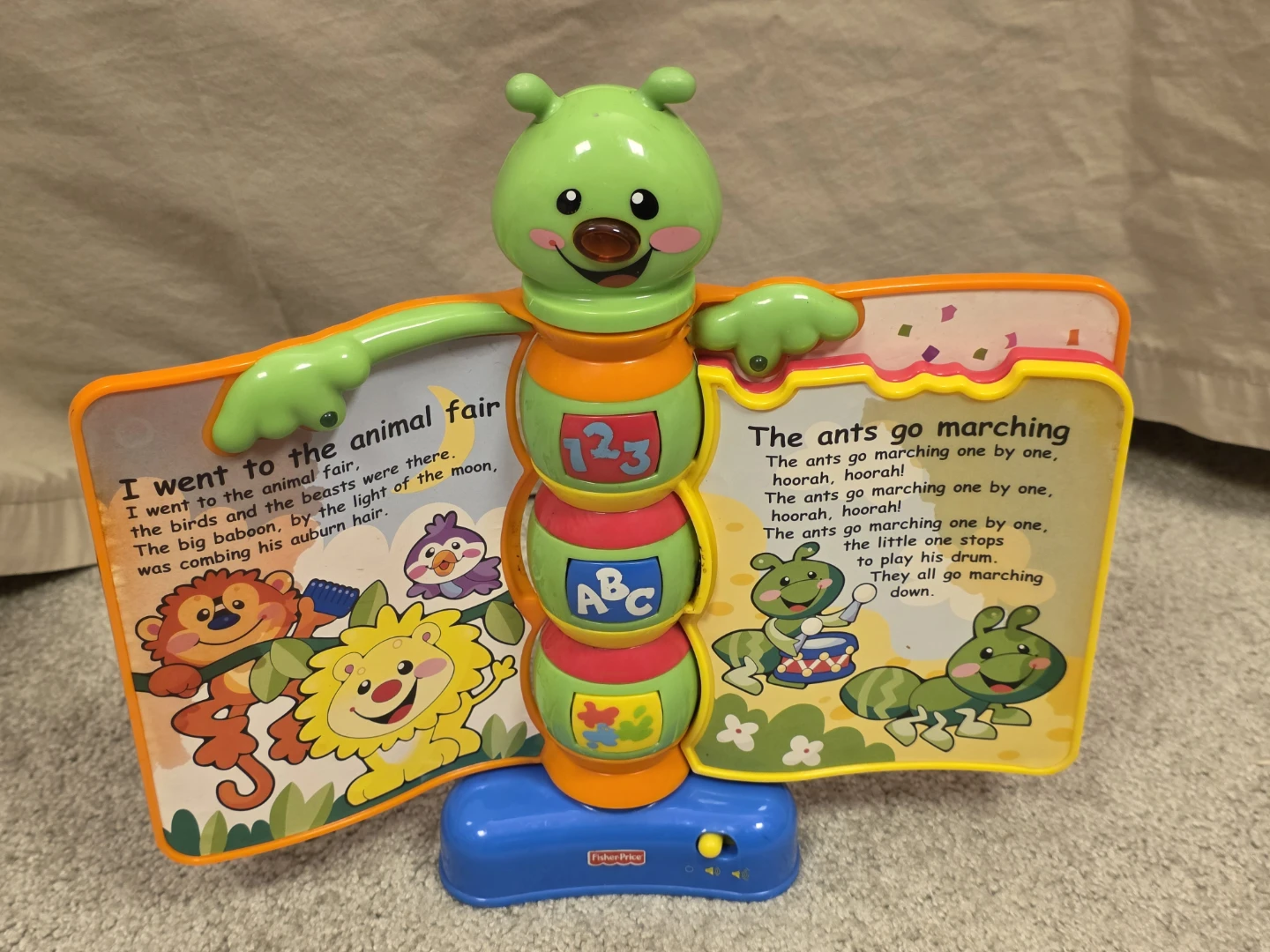 Fisher-Price Caterpillar Musical Toy with ABC and 123