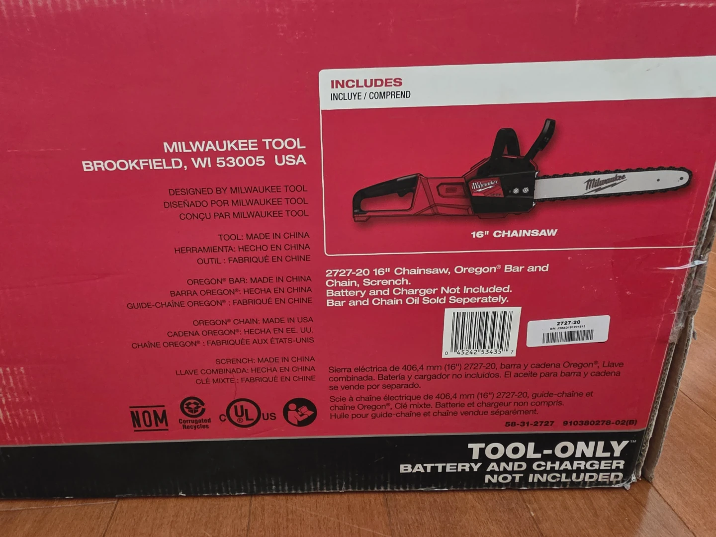 Milwaukee M18 FUEL 16" Chainsaw (Tool Only)