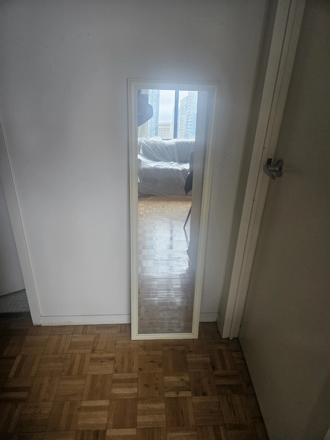 White Framed Full Length Mirror