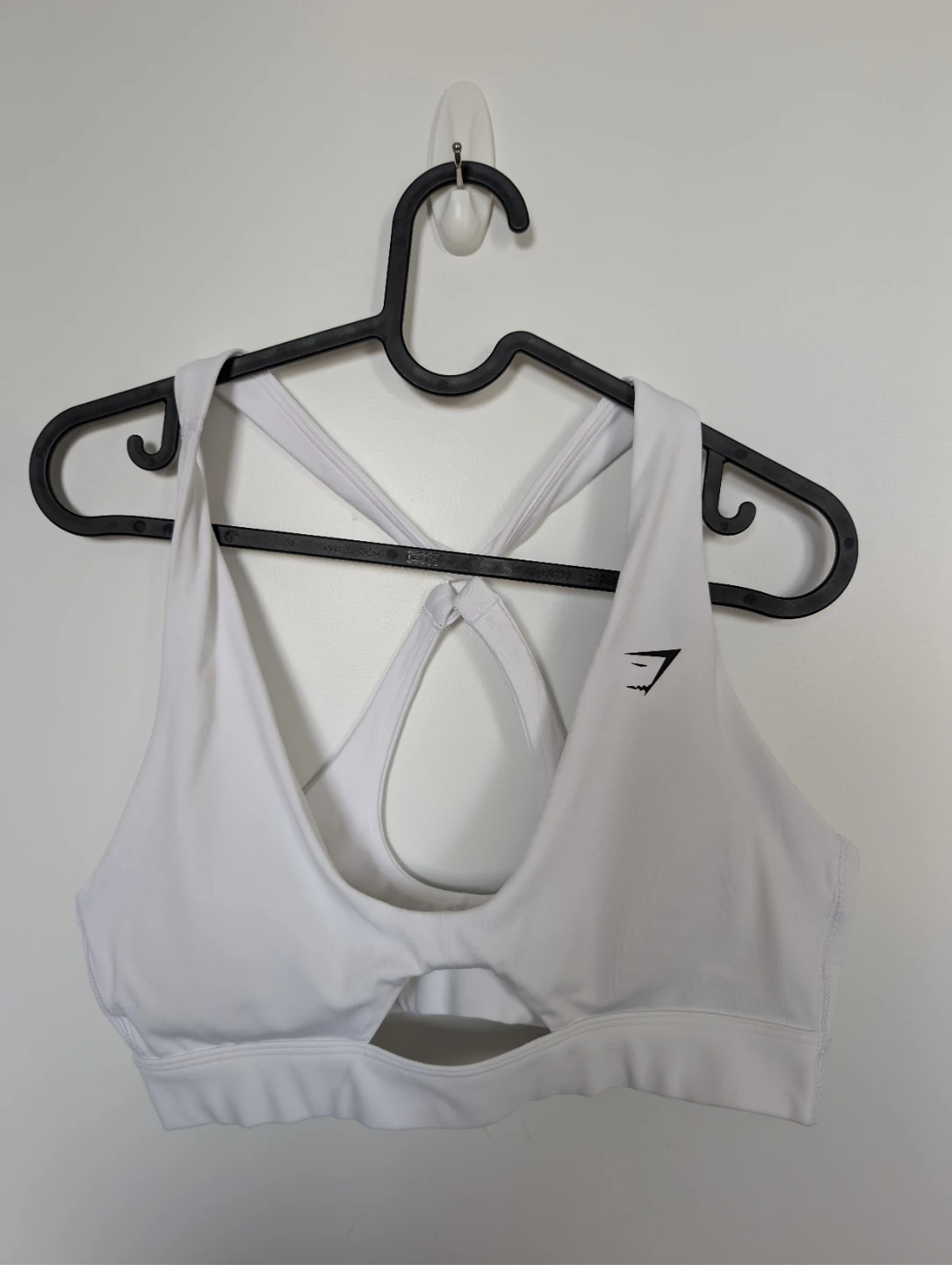 Gymshark White Sports Bra Size L