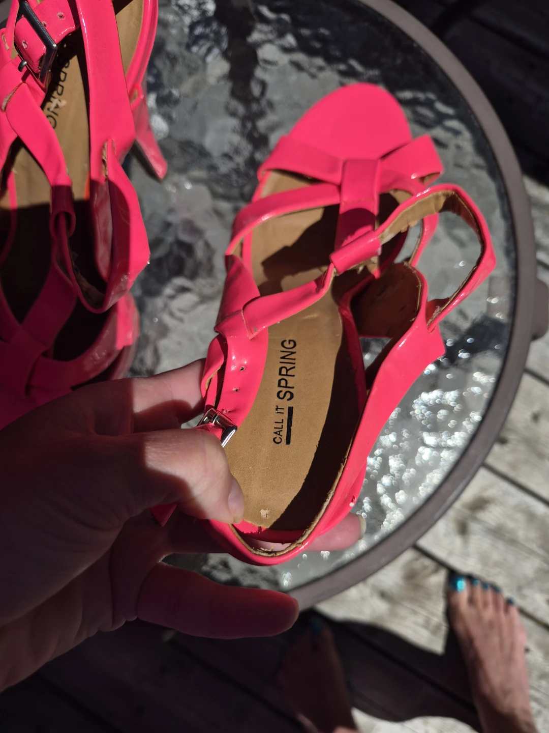 CALL IT SPRING Women's Neon Pink Platform Heels - photo 2