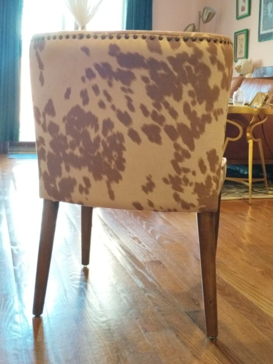 Cow Print Accent Chair (1) - photo 4