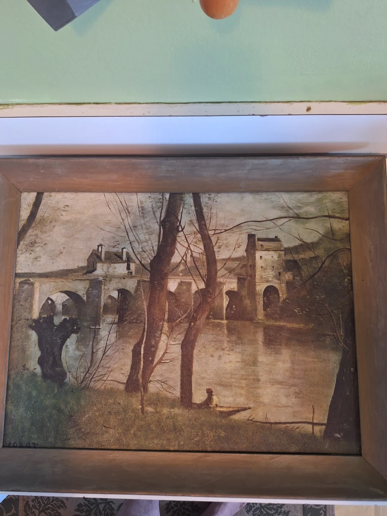 Vintage Framed Painting  by Corot - photo 2