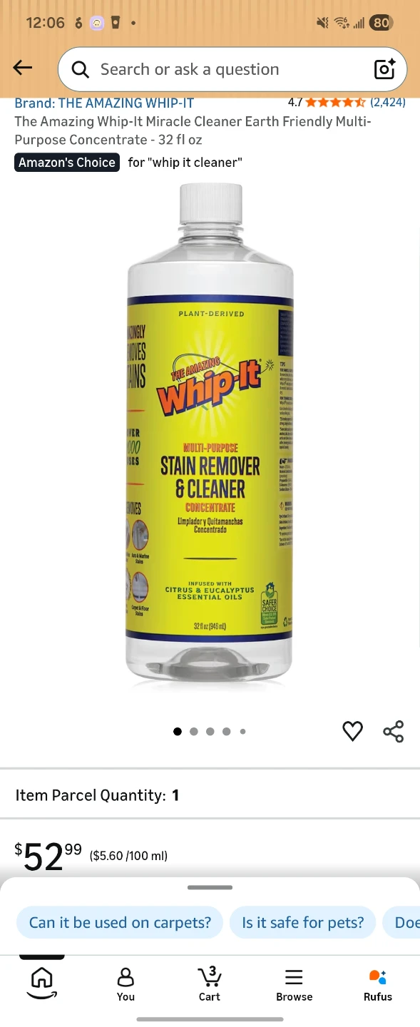 **New**WHIP-IT Multi-Purpose Cleaner Concentrate - photo 4