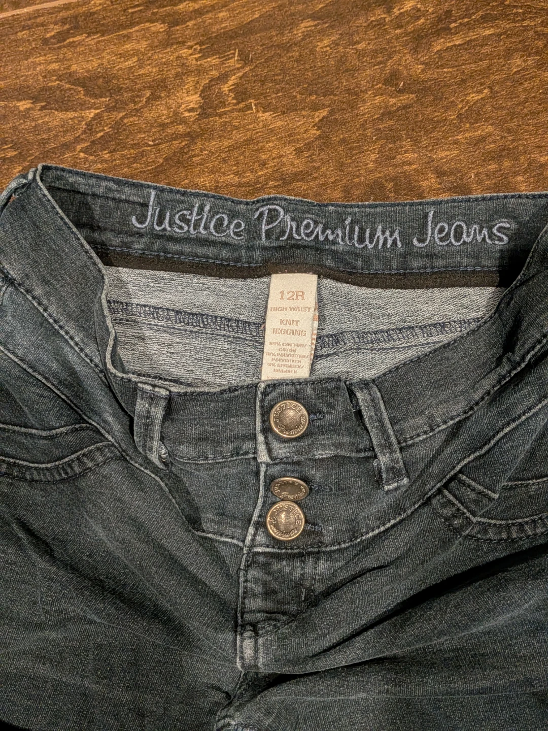 Justice Premium Knit Jeggings - Size 12R - photo 3