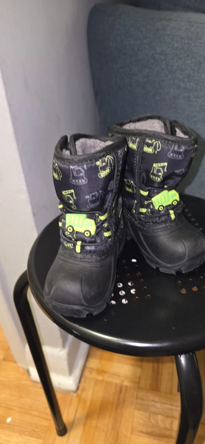 Children's Winter Boots with Construction Truck Design - photo 2