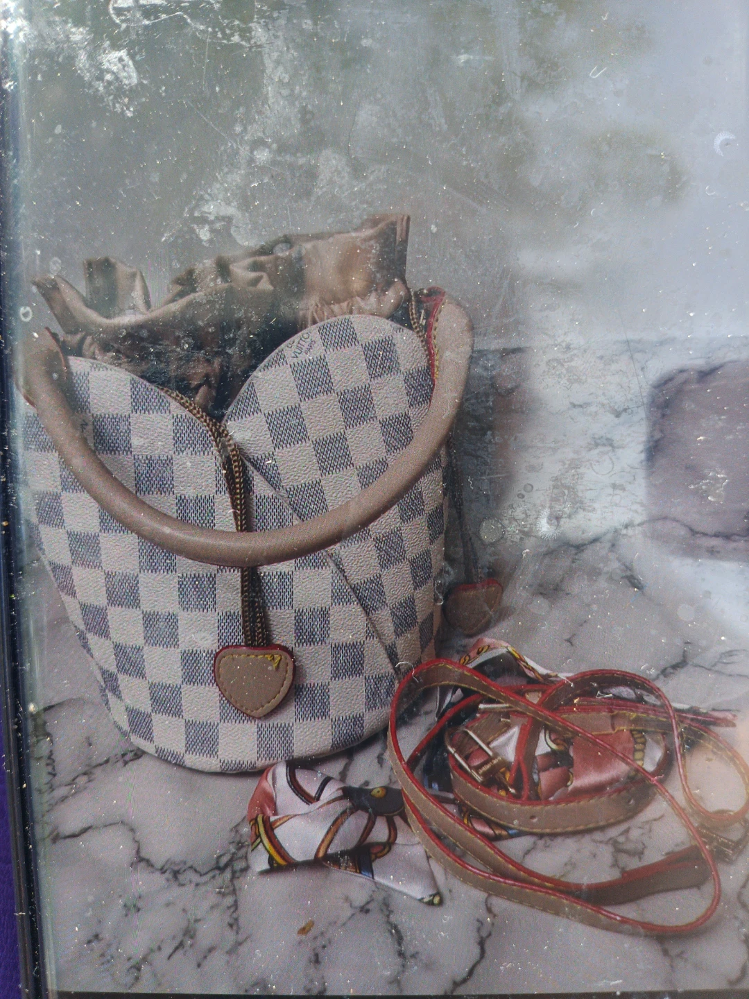 Louis Vuitton Damier Azur Bucket Bag Pouch - photo 2