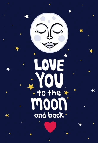 Love You to the Moon and Back Wall Art