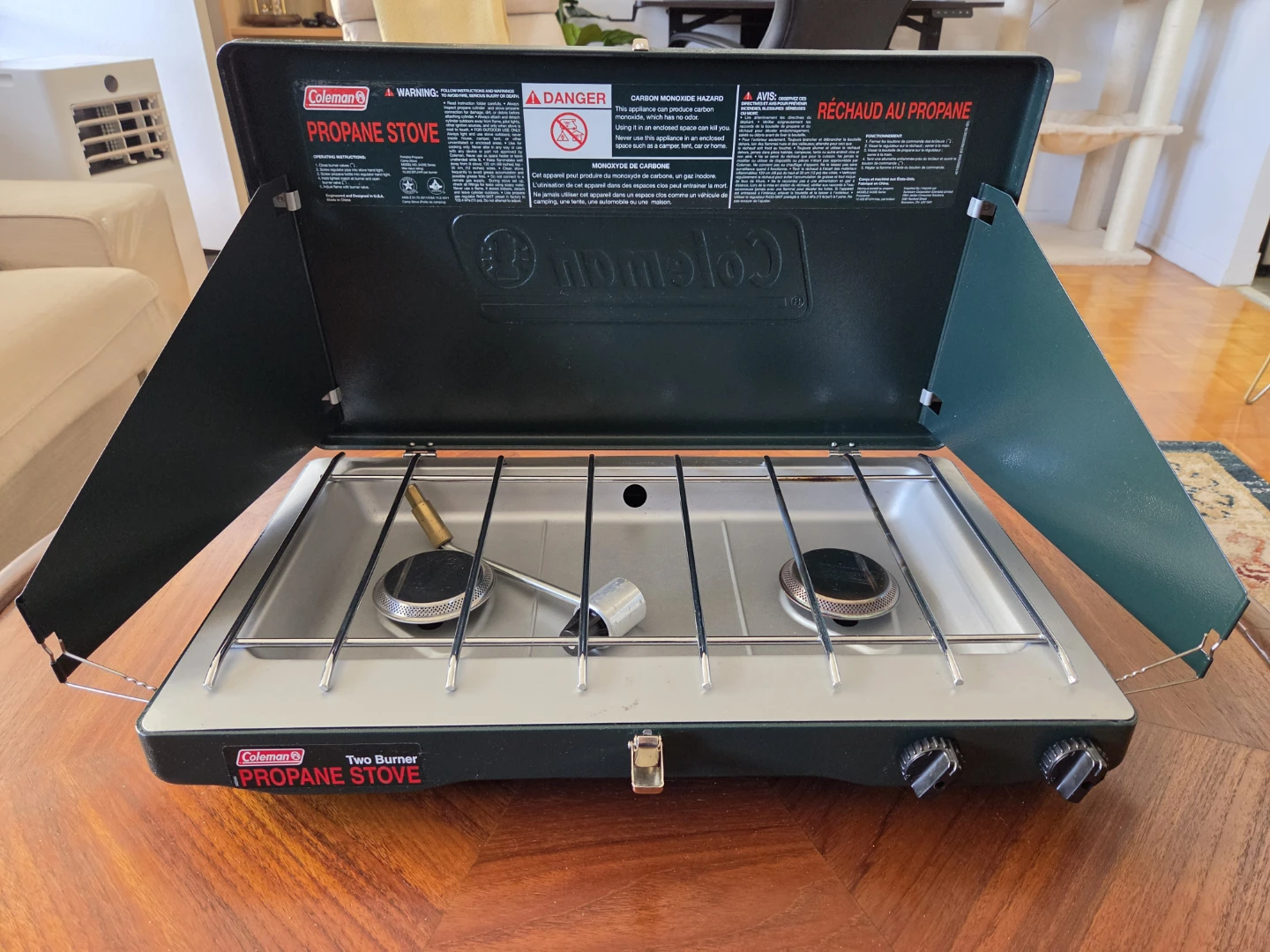 Coleman 2 burner propane stove