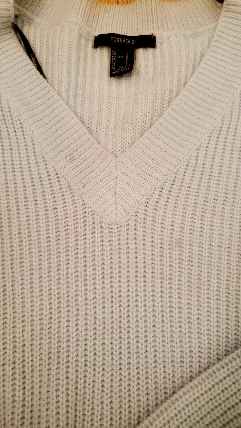 Forever 21 Light Blue V-Neck Sweater - photo 2