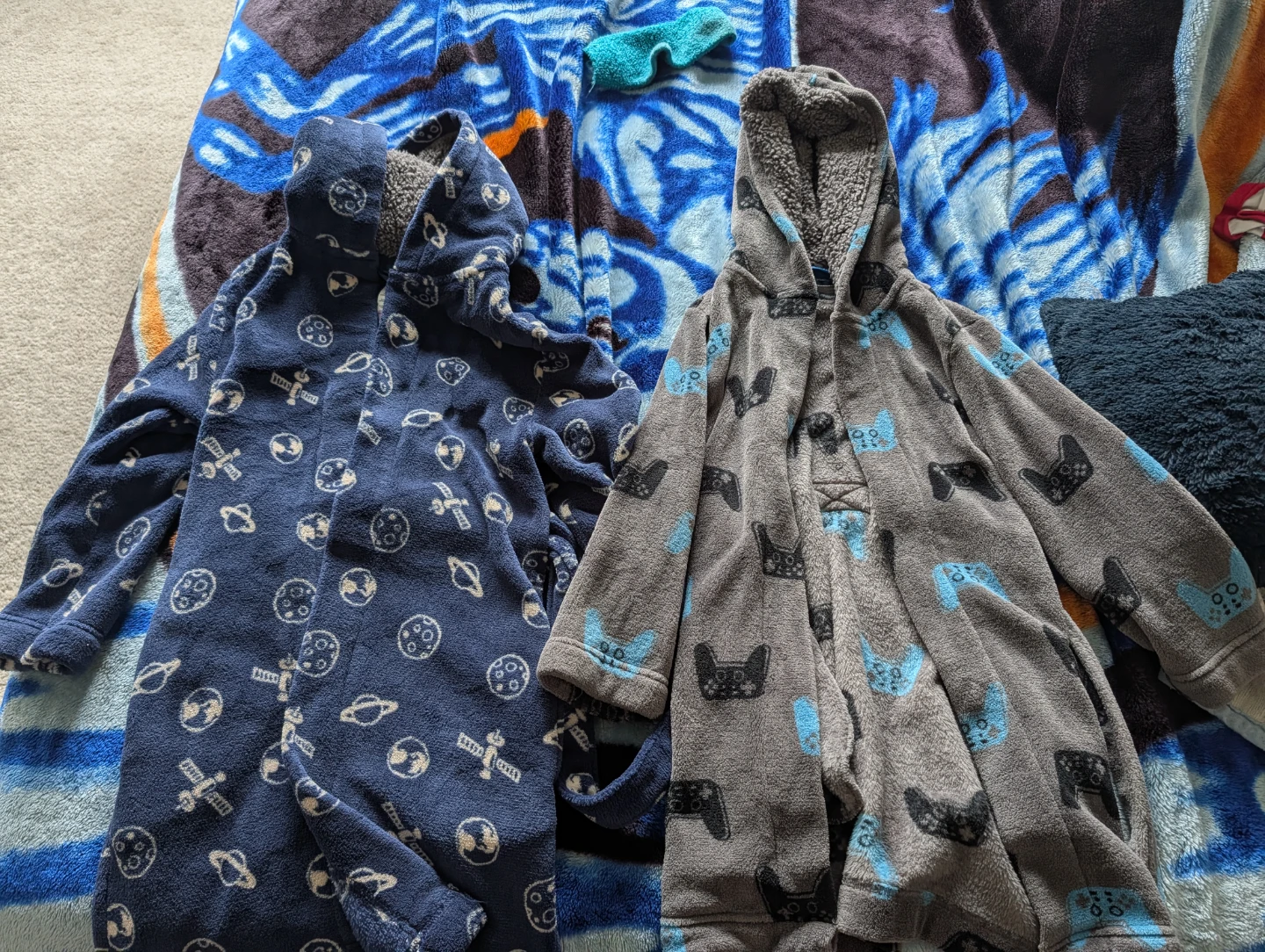 Boys Fleece Robes (2) - Space & Gaming Themes