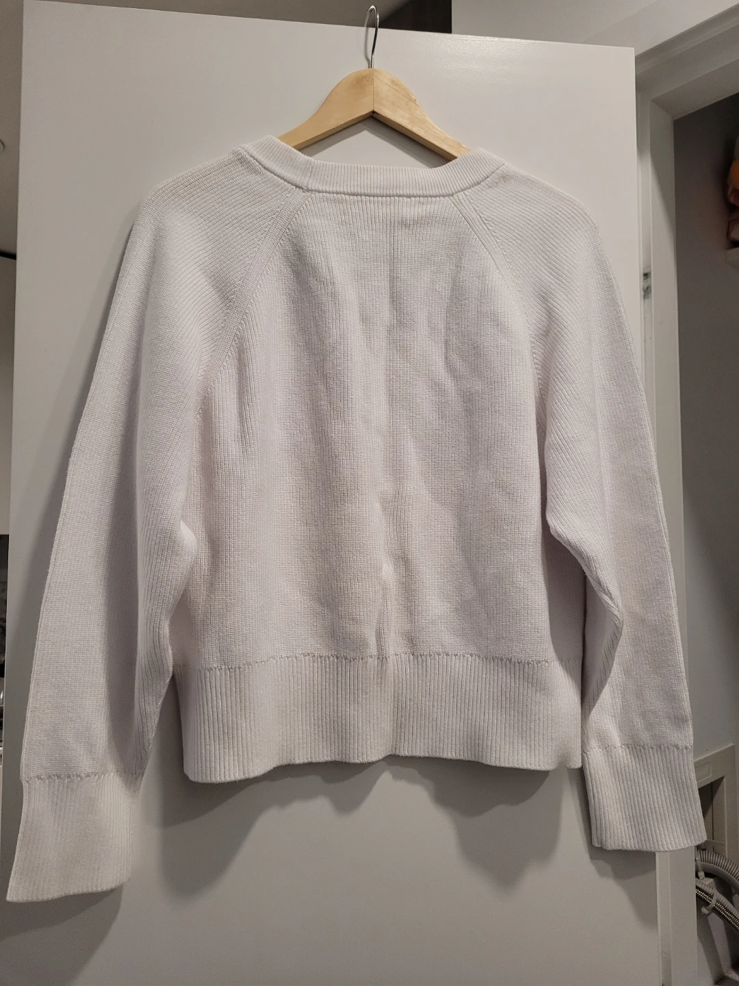 Michael Kors White Ribbed Sweater - Size XL - Gold Hardware - photo 4