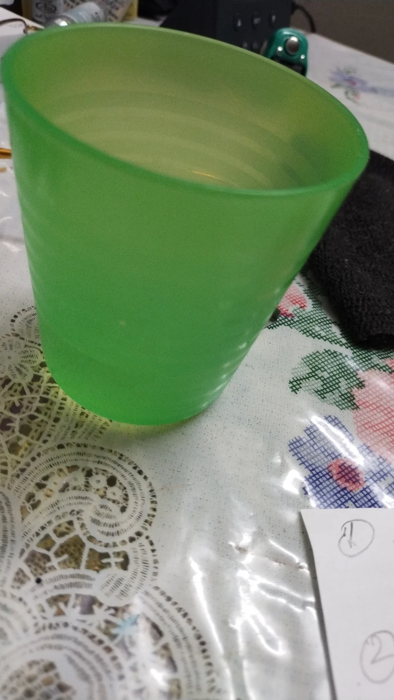 Green Reusable Plastic Cup