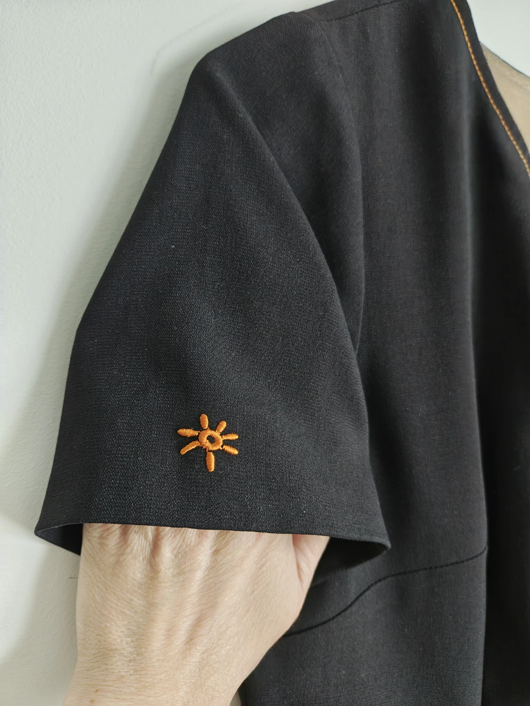Simon Chang Black Short Sleeve Sheath Dress - photo 3