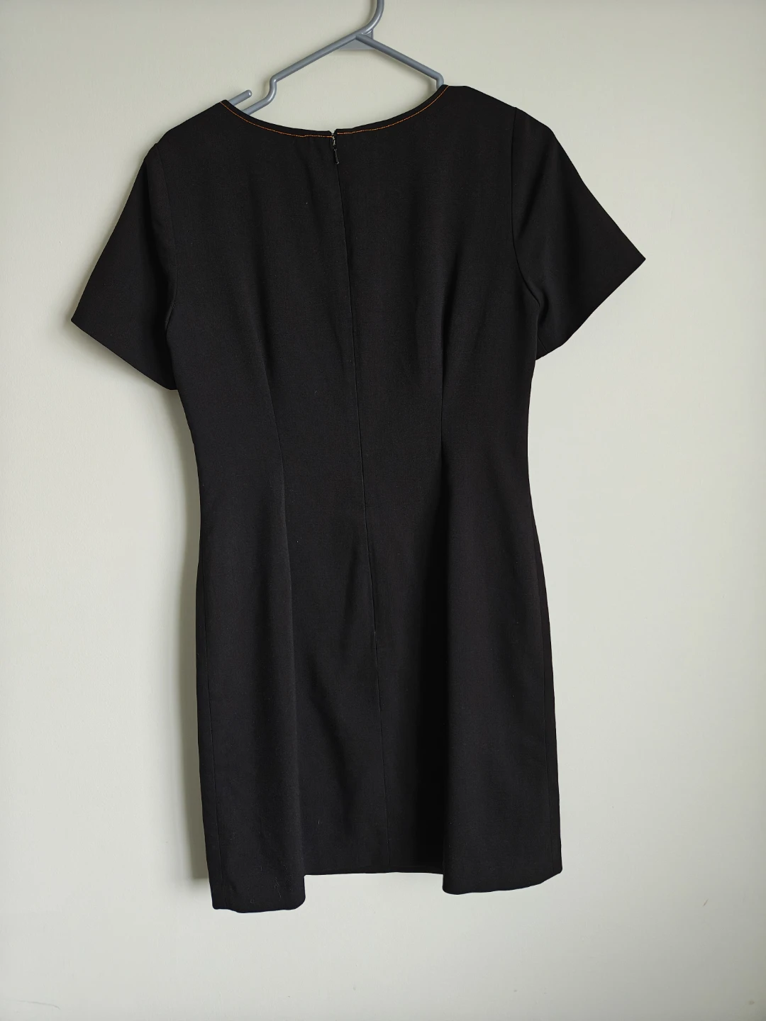 Simon Chang Black Short Sleeve Sheath Dress - photo 5
