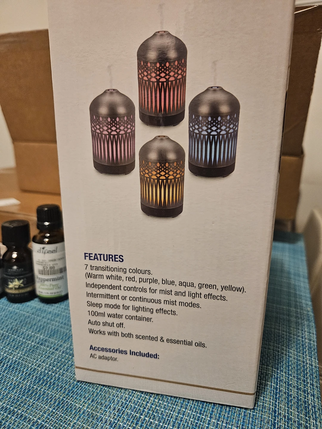 Silver Aromatherapy Diffuser with essential oils - photo 4