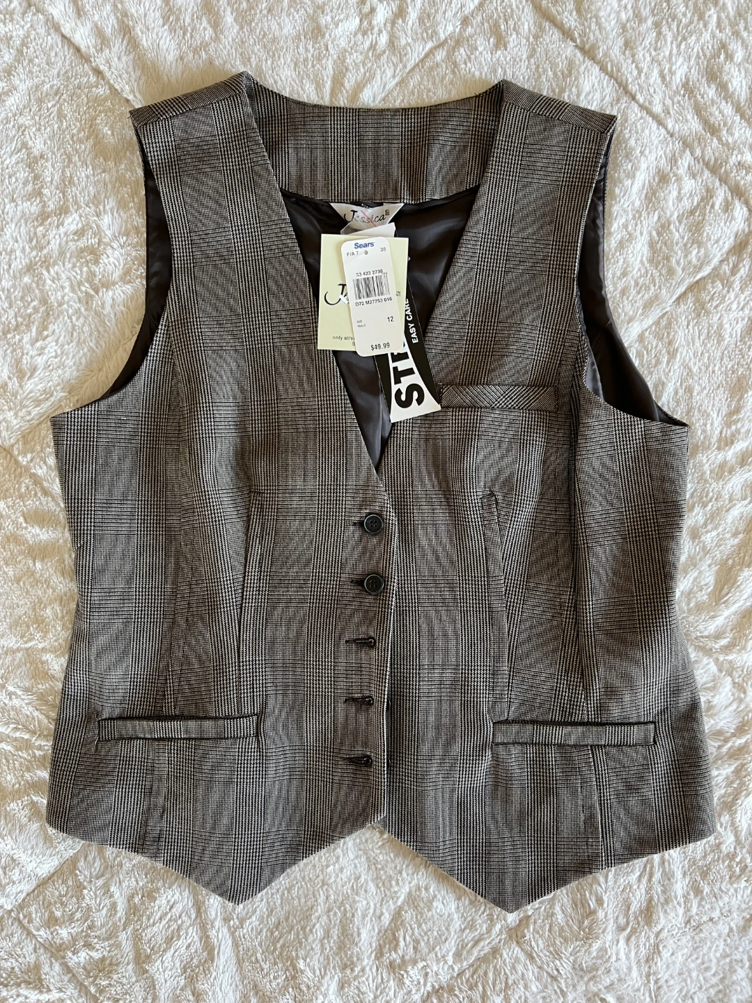 Jessica Women's Plaid Vest - photo 3