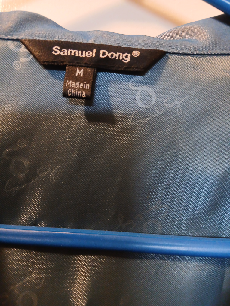 Samuel Dong Blue Lightweight Jacket Size M - photo 2