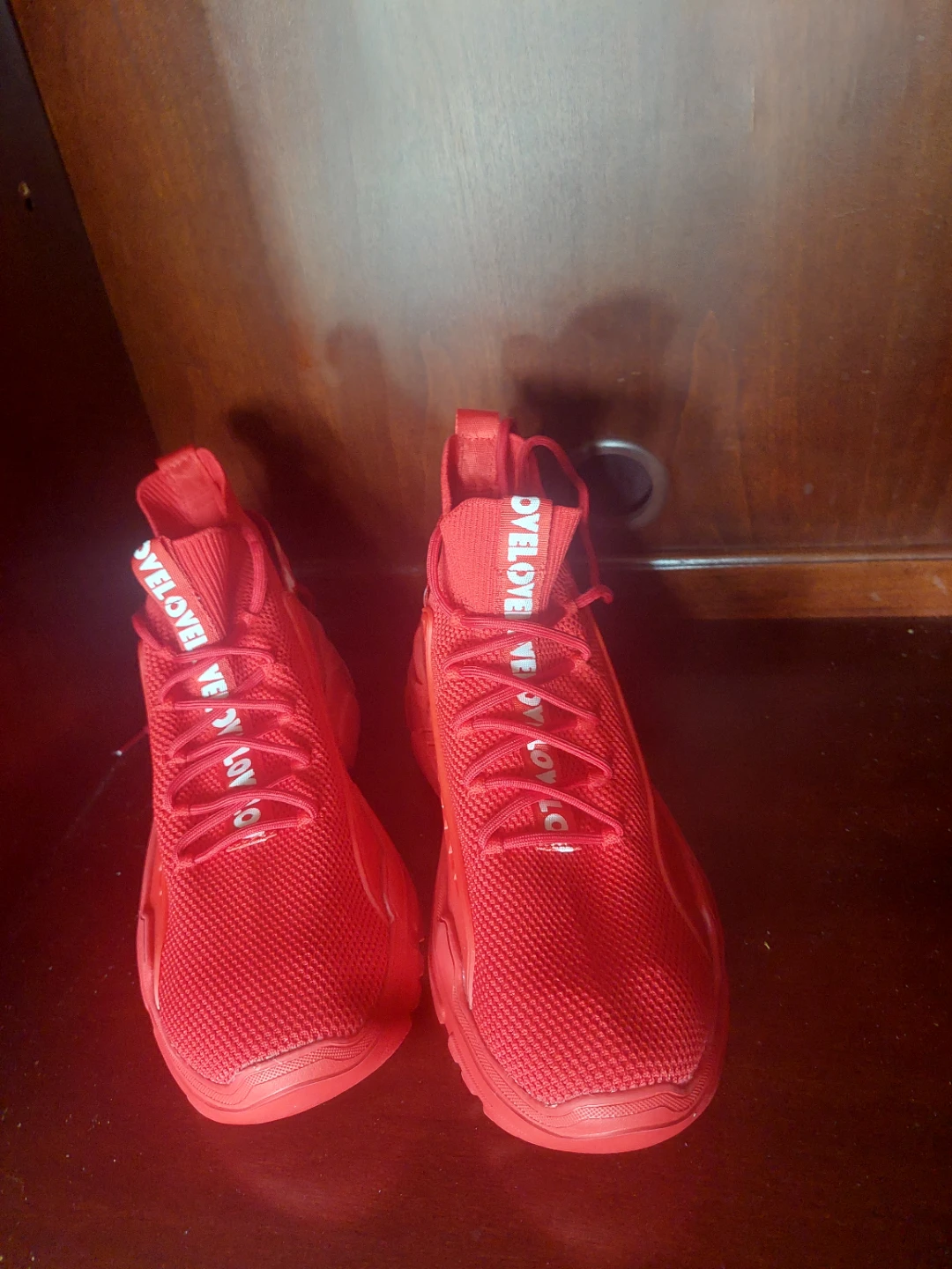 Red Athletic Shoes size 10 - photo 3