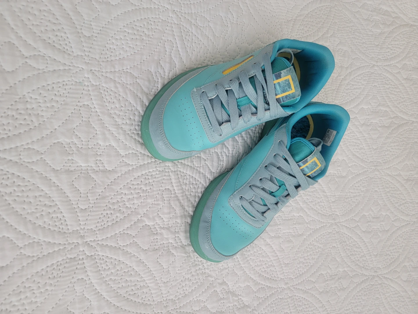 Reebok Club C 85 Vintage Shoes Teal Yellow