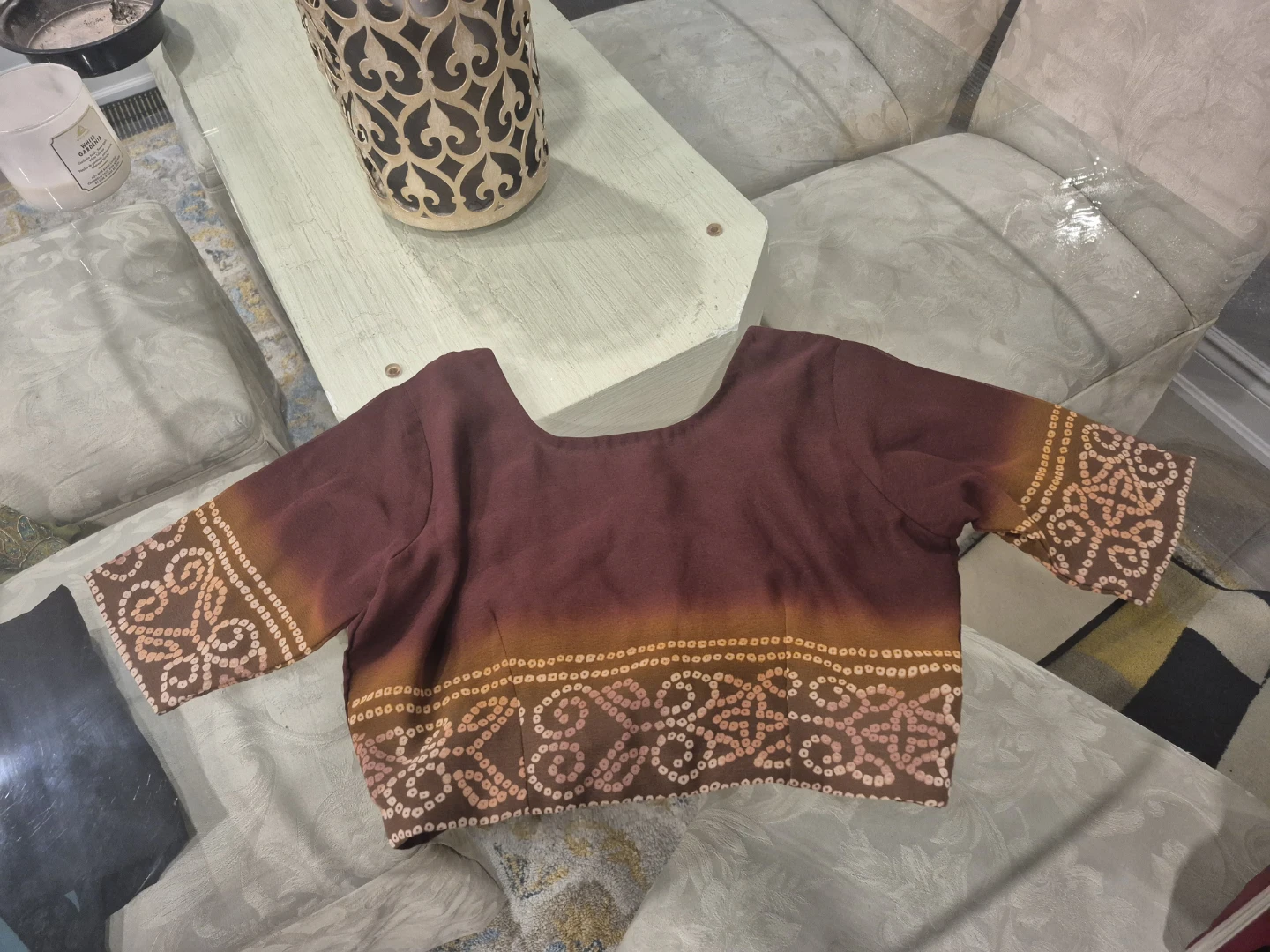 NEW Women's Maroon Saree with Blouse Piece - photo 3