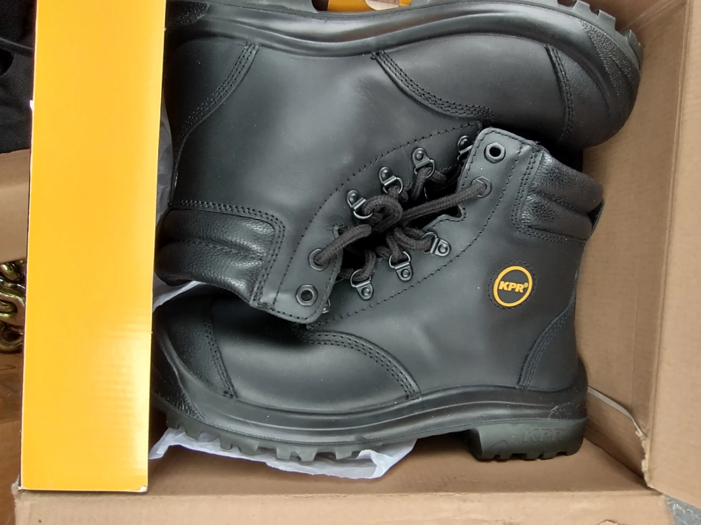 KPR Steel Toe Work Boots Size 9