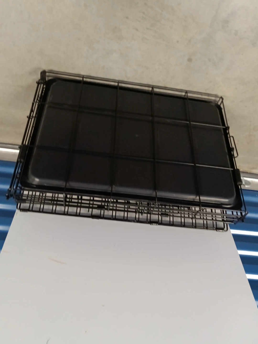 Black Wire Pet Dog Crate with Tray - photo 2