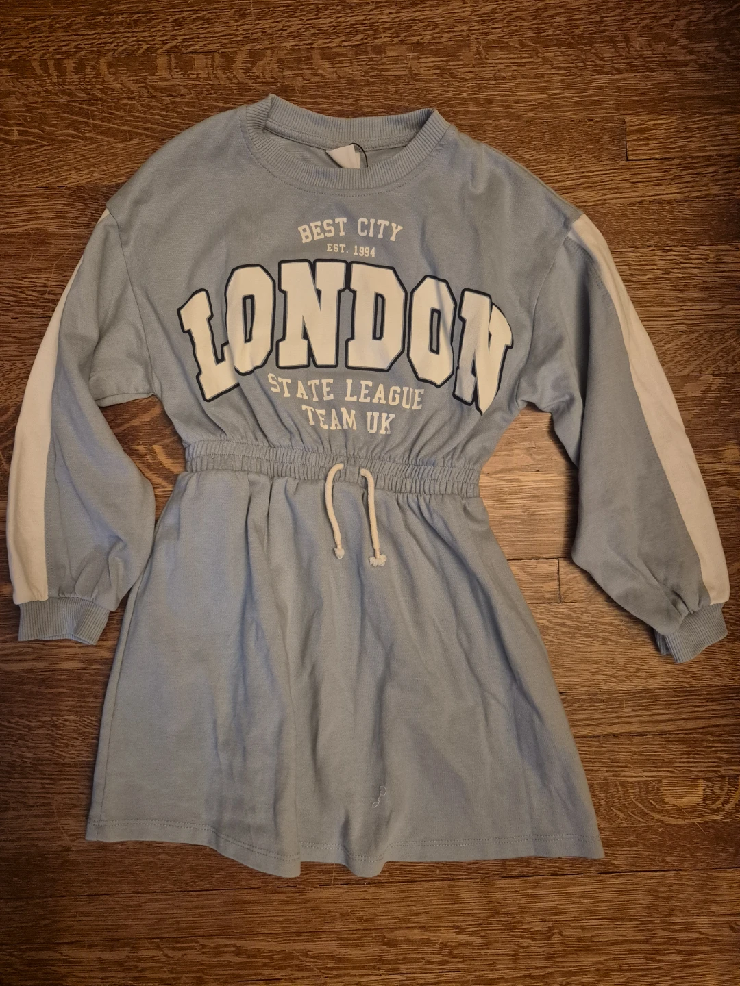 Zara Girls Blue London  Sweatshirt Dress Size 8 yrs