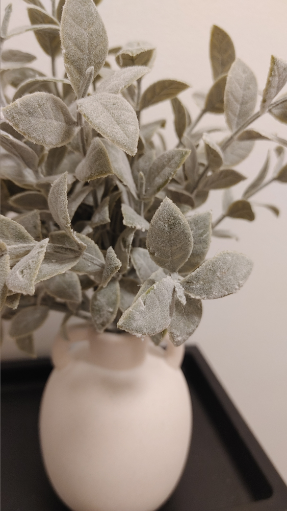 Small Ceramic Vase with Faux Greenery - photo 4