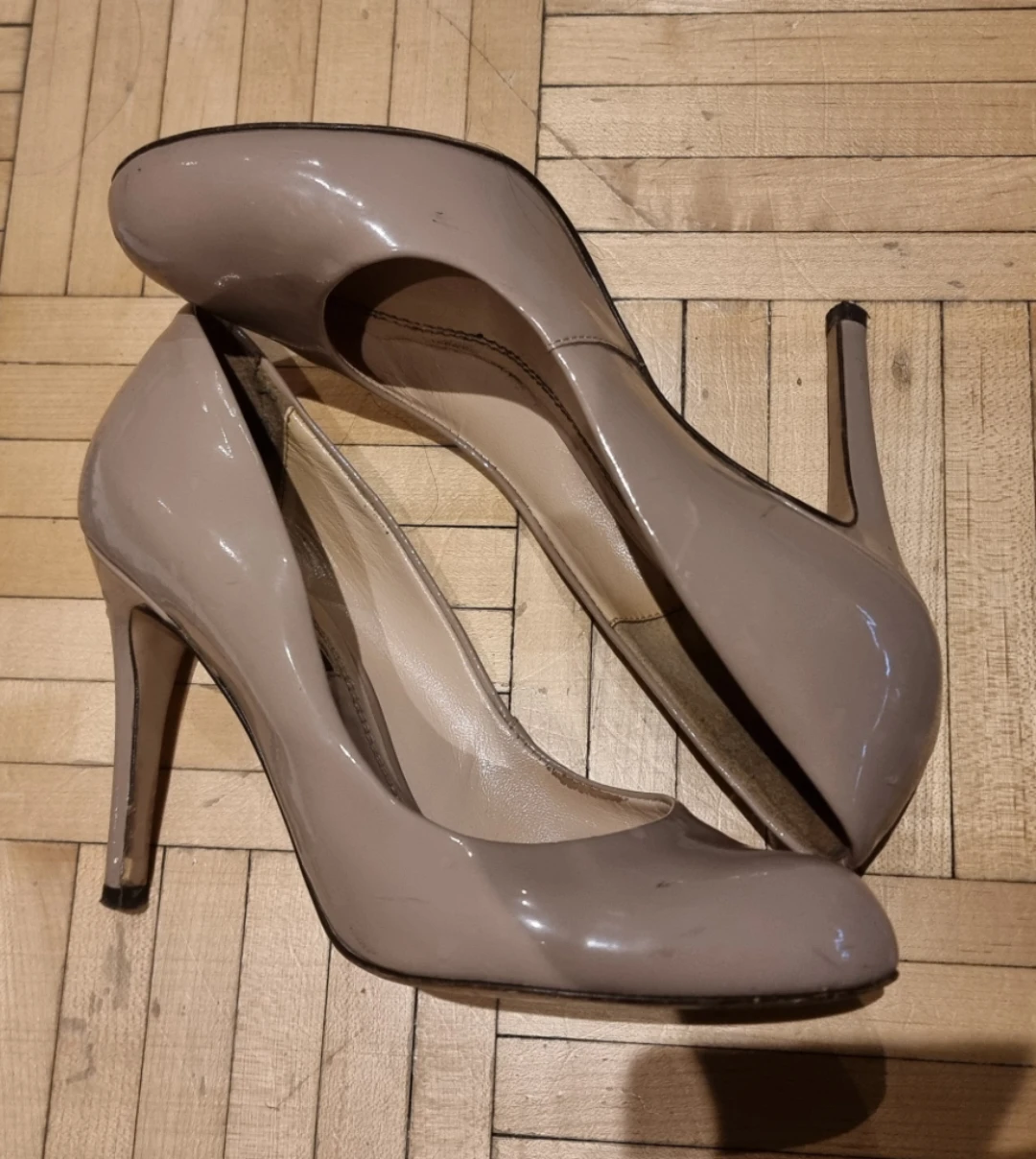 Nude Leather Heels Size 6.5 - photo 2